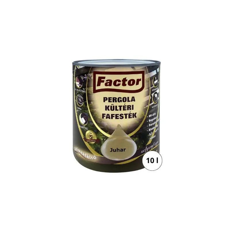 Factor Pergola kültéri fafesték juhar 10 l Árcsökkenés