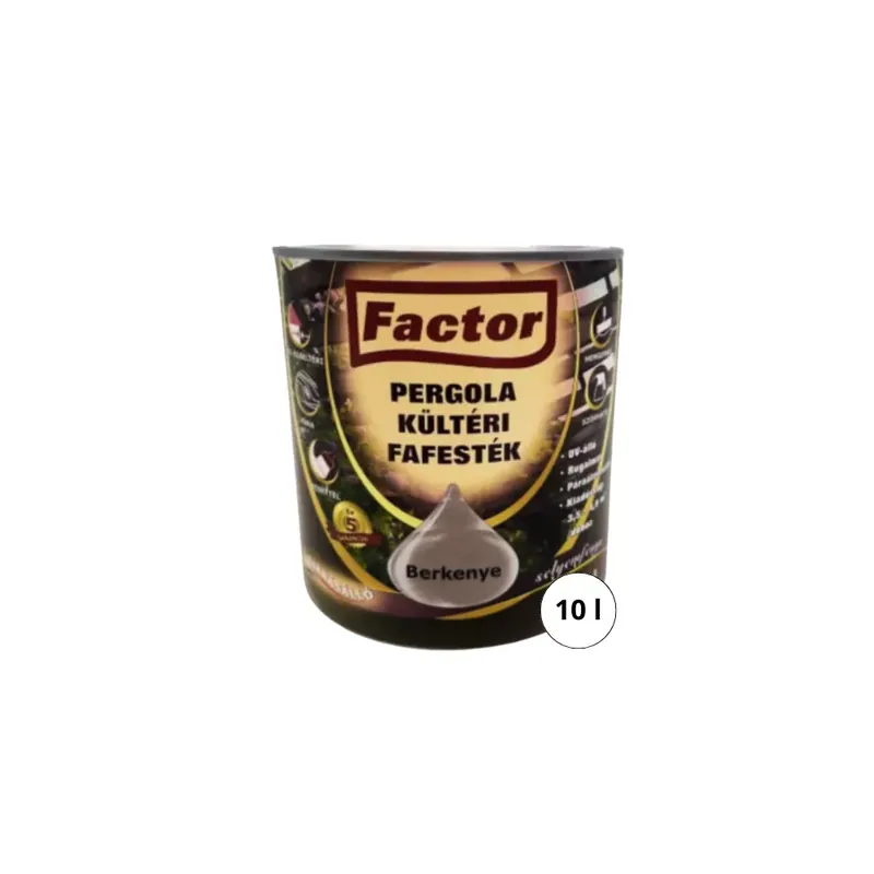 Kihagyhatatlan ajánlat Factor Pergola kültéri fafesték berkenye 10 l