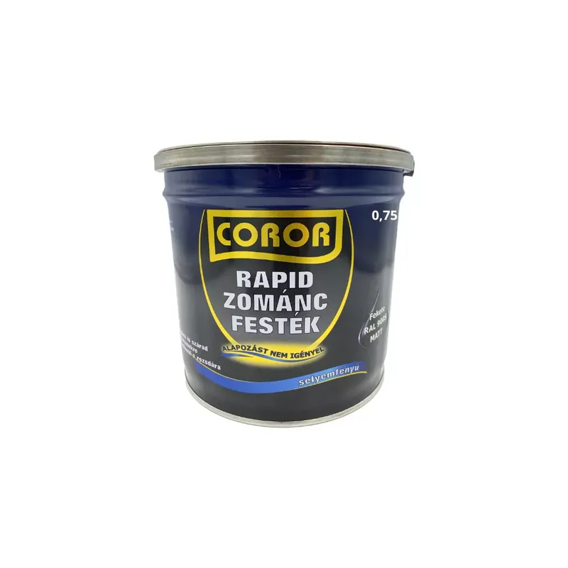 Olcsóbb Coror Rapid Zománcfesték matt fekete RAL 9005 0,75l