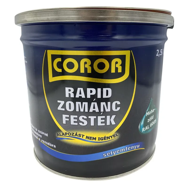 Legkelendőbb Coror Rapid Zománcfesték mohazöld RAL 6005 2,5l