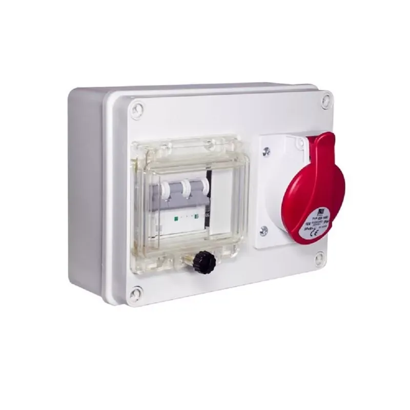 R-BOX 190, 1x16A5p + átlátszó üveg 4 modul; IP44 Gyors szállítás