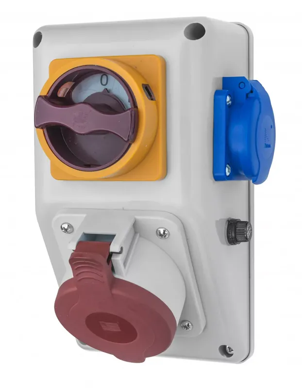 Szuper ajánlat R-BOX KOMAPKT 1x32A/5p, 1x250V, 0/1 kétállású főkapcsolóval