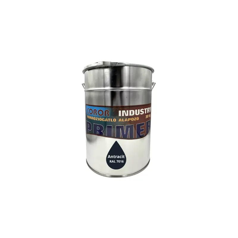 Árengedmény COROR Industry Korróziógátló alapozó antracit Ral 7016 30kg