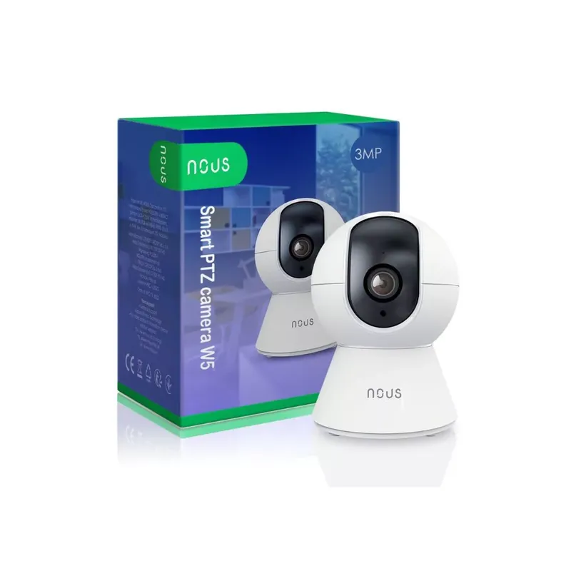 Szuper akció Nous W5 okos Tuya Wi-Fi PTZ (forgatható) IP kamera 3MP