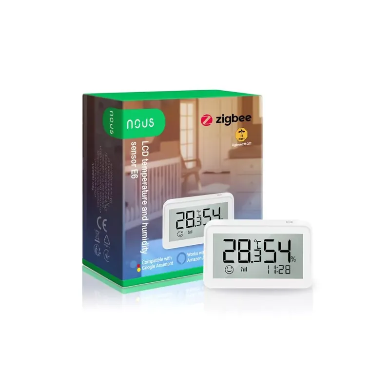 Nous E6 okos Tuya Zigbee vezeték nélküli hőmérséklet és páratartalom érzékelő, LCD kijelzővel Nézd meg most