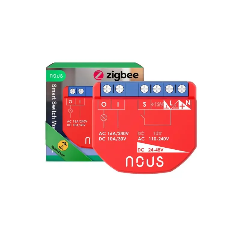 Szuper ajánlat Nous B1Z okos Tuya Zigbee mini kapcsolórelé modul, kapcsolóbemenettel, 1 áramkörös