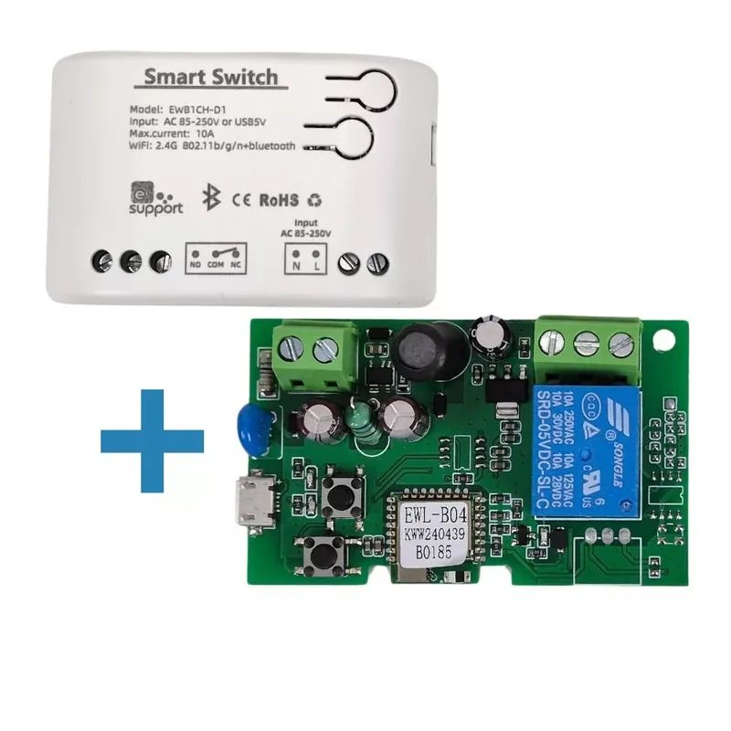 SmartWise 85V-250V AC egy áramkörös, Wi-Fi+Bluetooth NO/NC okosrelé Végkiárusítás