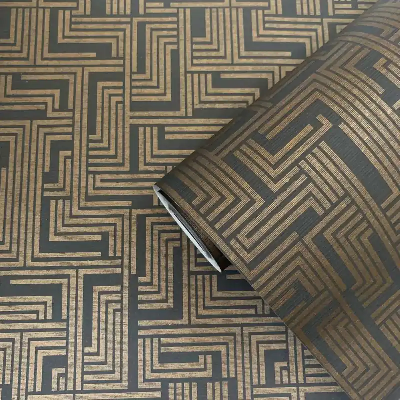 Exkluzív ajánlat Art Deco mintás fekete színárnyalatú vlies tapéta Boutique/Galerie L-BD2007