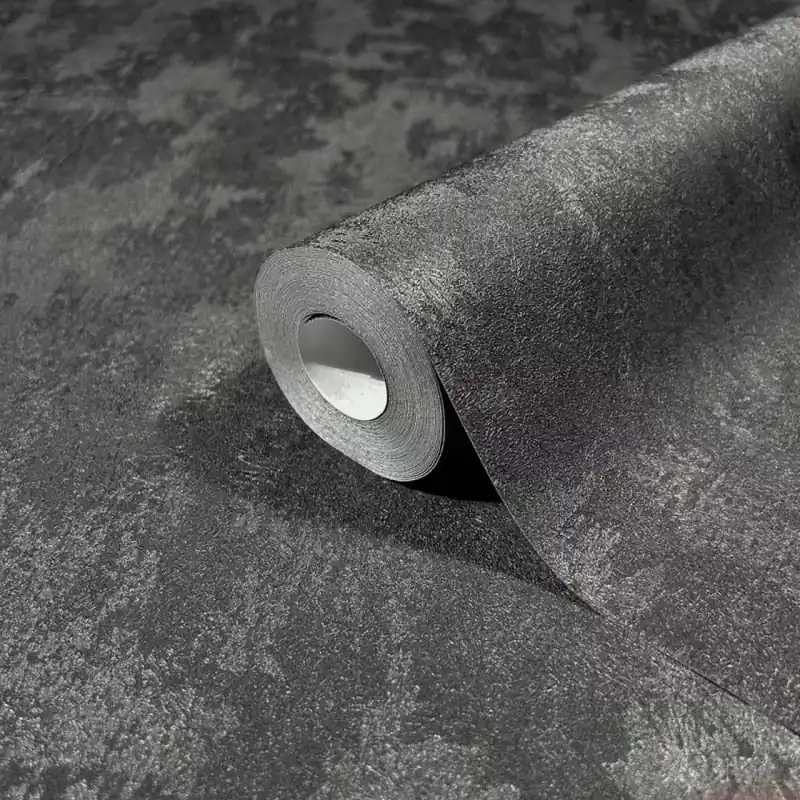 Árcsökkenés Beton mintás fekete színárnyalatú vlies tapéta City Romance/Marburg 35130