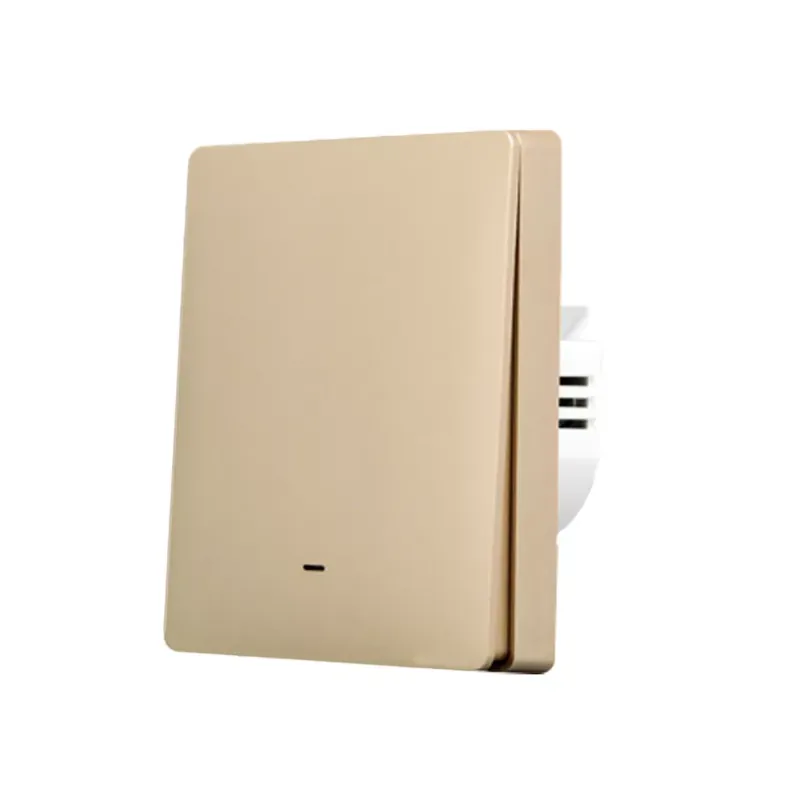 Árcsökkenés SmartWise B61 UNI Zigbee 3.0 + RF, univerzális bekötésű, 1 áramkörös, fizikai nyomógombos okos villanykapcsoló, arany színű
