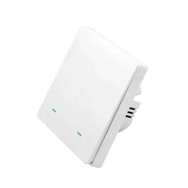 Gyors szállítás SmartWise B62 UNI Zigbee 3.0 + RF, univerzális bekötésű, 2 áramkörös, fizikai nyomógombos okos villanykapcsoló, fehér