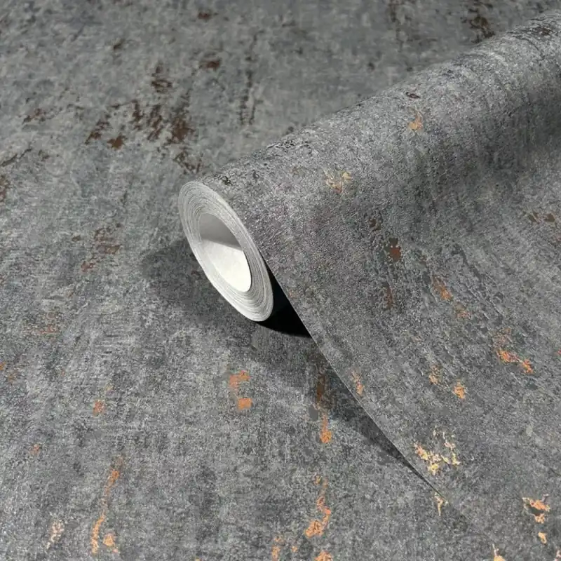 Beton mintás fekete színárnyalatú vlies tapéta City Romance/Marburg 35146 Biztonságos fizetés