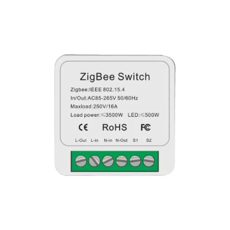 SmartWise Mini ZB (Zigbee 3.0) okosrelé (16A), kapcsolóbemenettel Biztonságos vásárlás