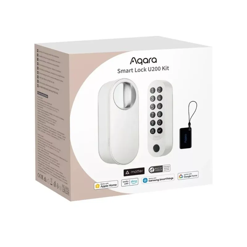 Aqara U200 Smart Lock utólag felszerelhető zárbetét, Matter kompatibilis, fehér színű Kedvezmény