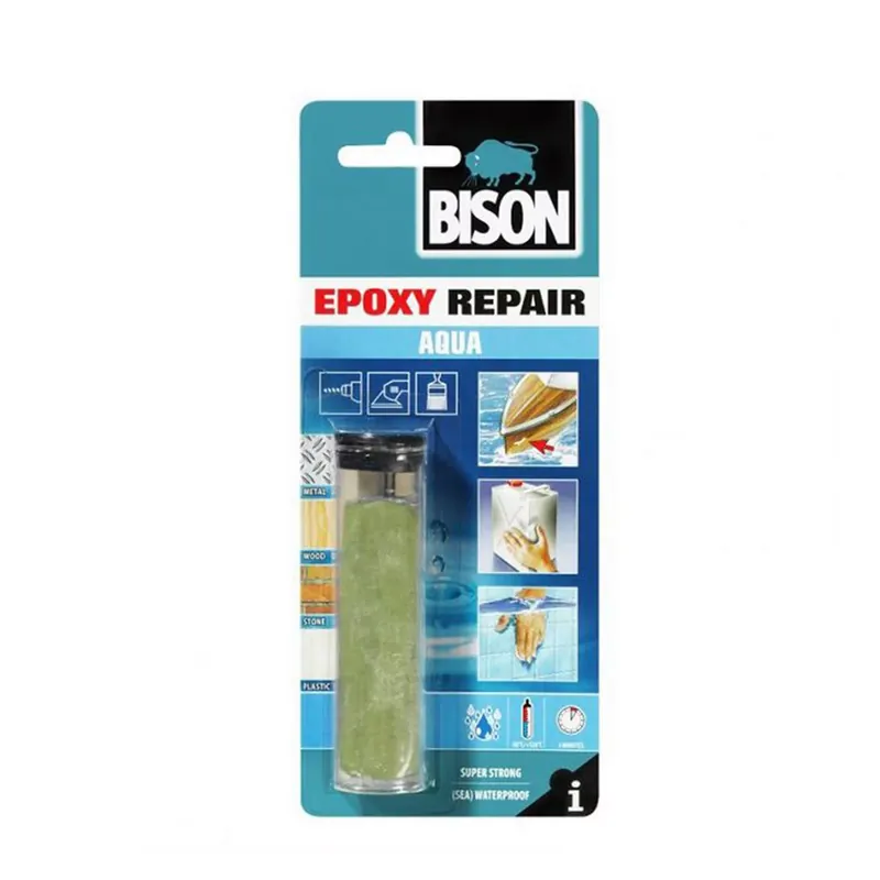 BISON Kétkomponensű Vízálló Epoxy Gyurmaragasztó, 56g Szezonális akció