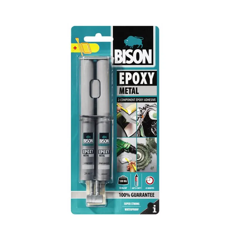 BISON Metál Két Komponensű Epoxy Ragasztó, 24ml Biztonságos fizetés