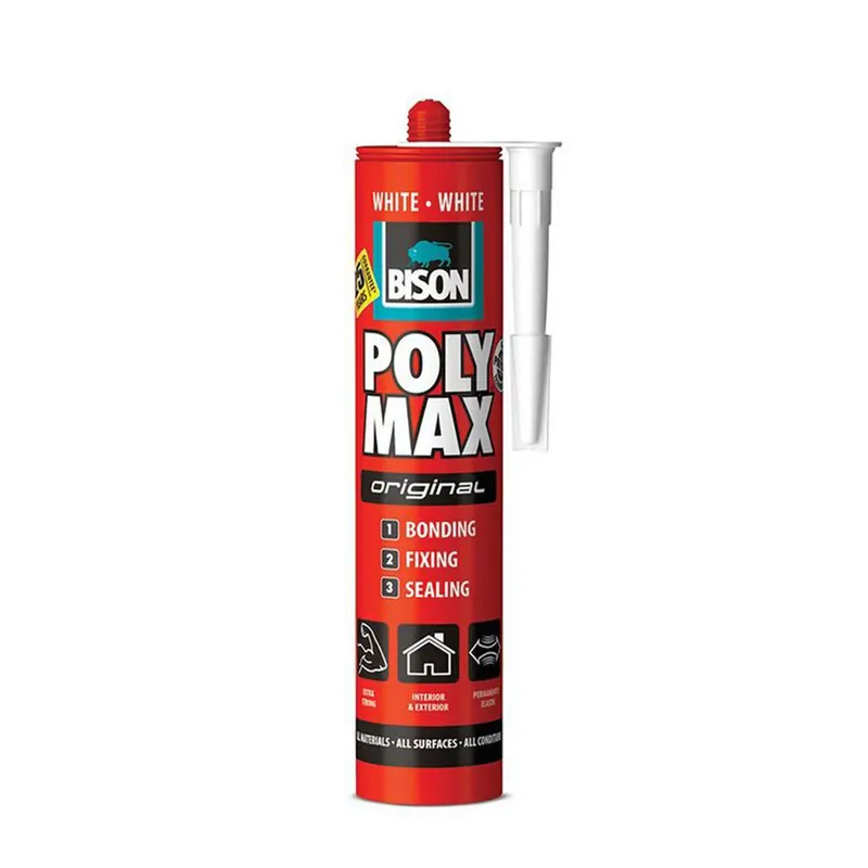 Rendeld meg most BISON Poly Max Original Fehér Tömítő, SM Polymer Ragasztó, 465g