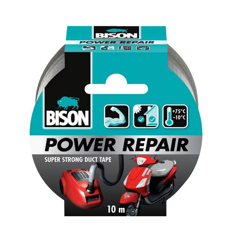 BISON Power Repair Szöveterősített Ragasztószalag, szürke, 10m Népszerű