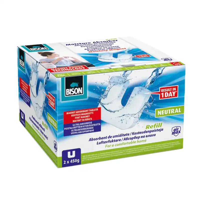 BISON Páramentesítő Utántöltő Mágnes Tabletta, 2x450g Kedvezmény