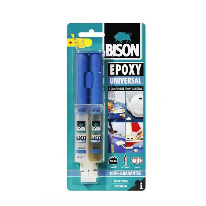 Azonnal elérhető BISON Univerzális Két Komponensű Epoxy Ragasztó, 24ml