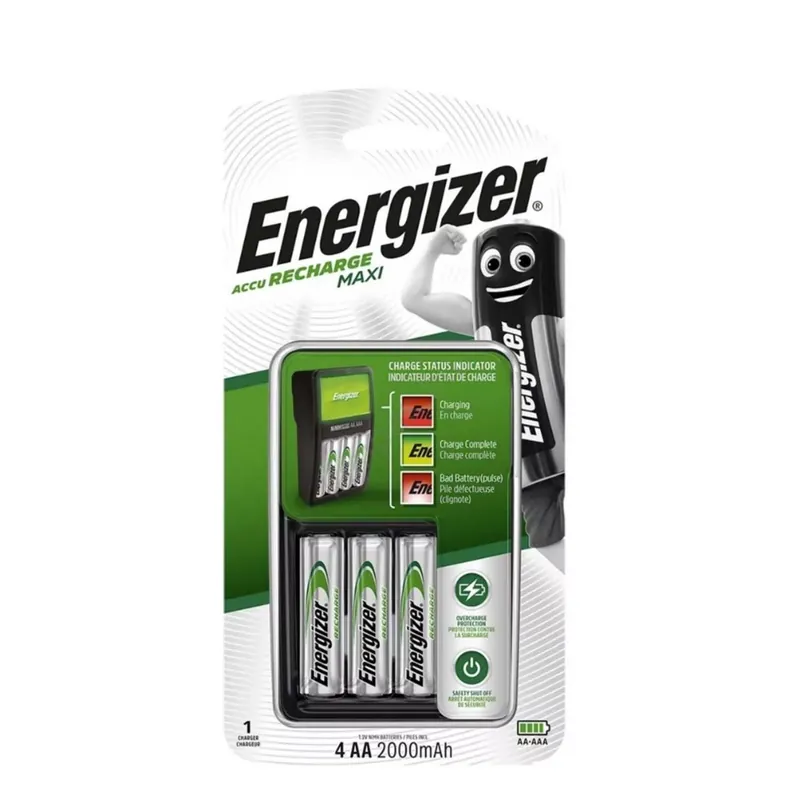 Expressz kézbesítés Energizer AkkuTöltő MAXI + 4db 2000mAh R2U AA