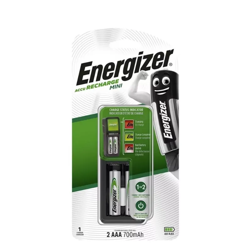 Energizer AkkuTöltő MINI + 2db 700mAh R2U AAA Árcsökkenés