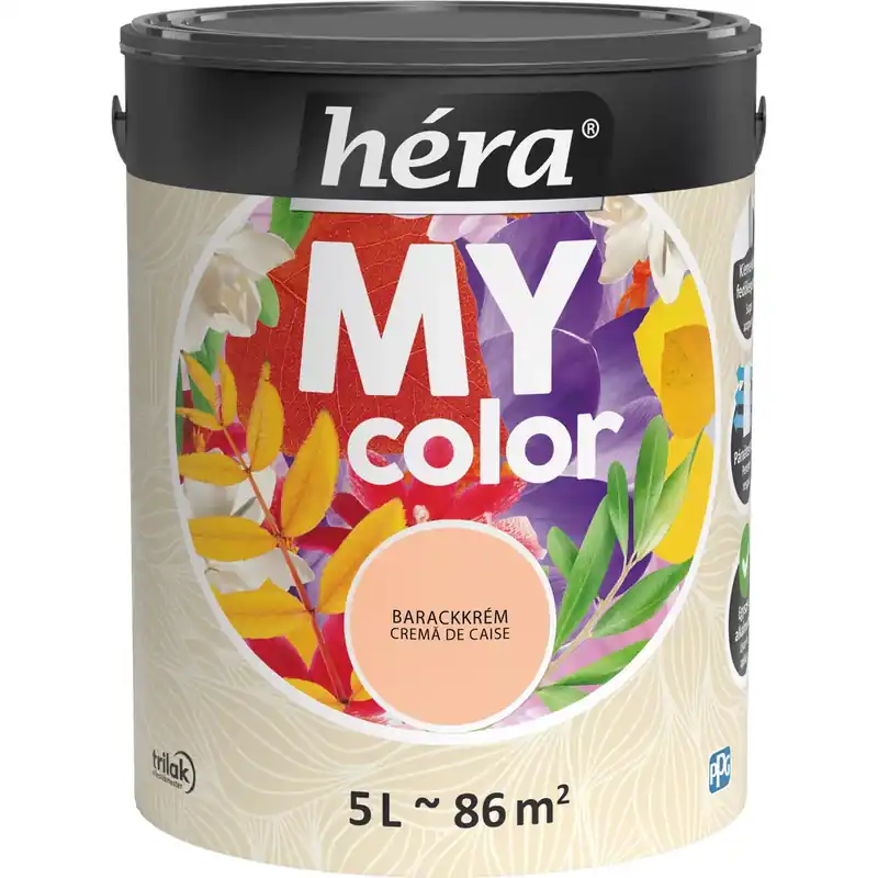 Héra My Color matt beltéri falfesték barackkrém színű 5l Alacsony ár