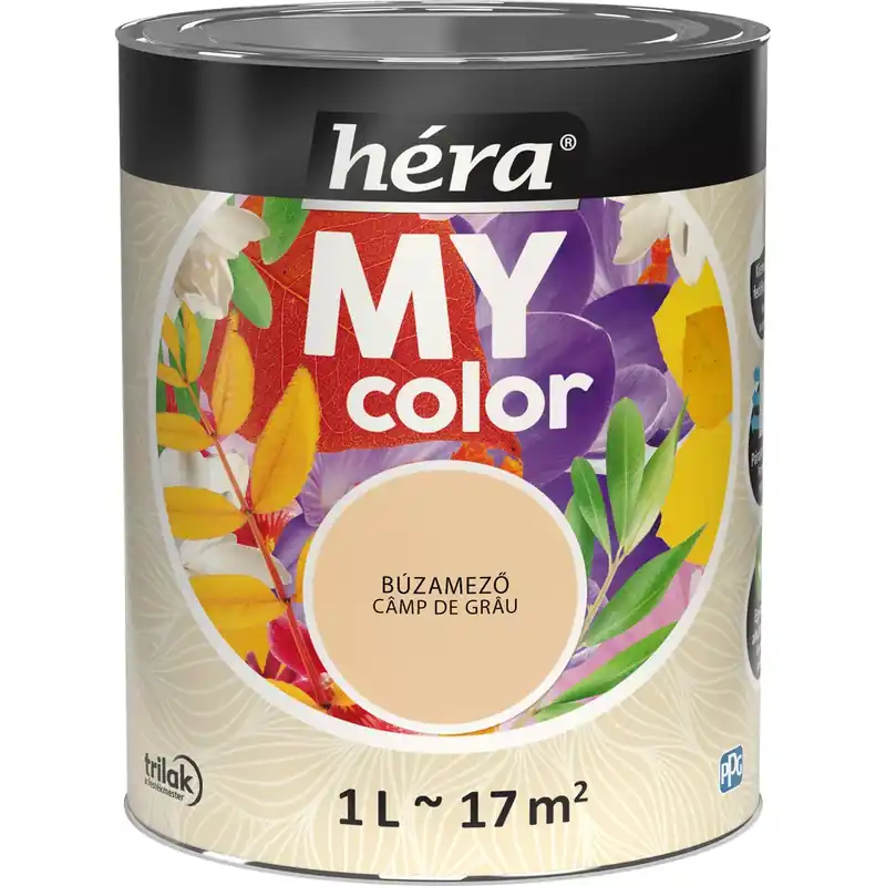 Azonnali szállítás Héra My Color matt beltéri falfesték búzamező színű 1l
