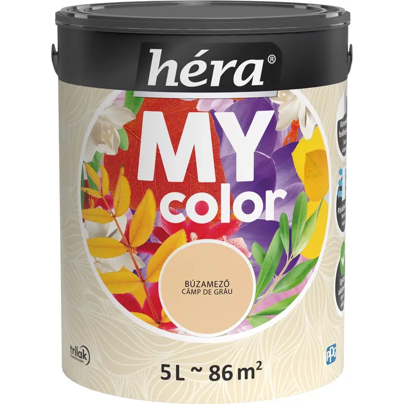 Héra My Color matt beltéri falfesték búzamező színű 5l Alacsony ár