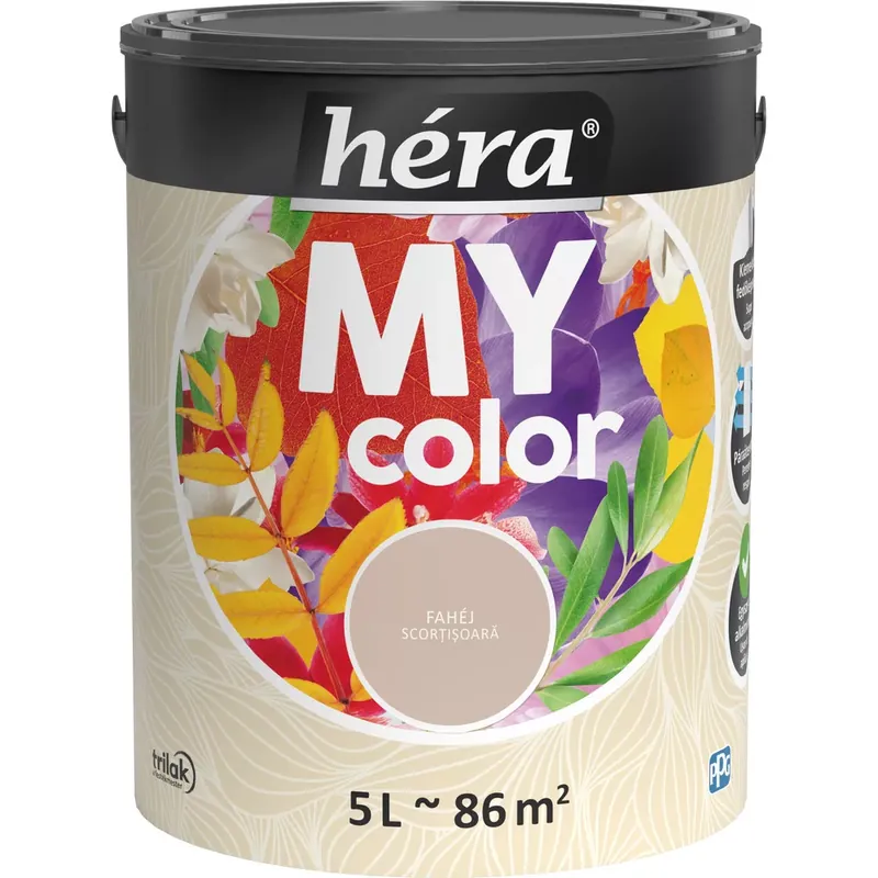 Héra My Color matt beltéri falfesték fahéj színű 5l Azonnali szállítás