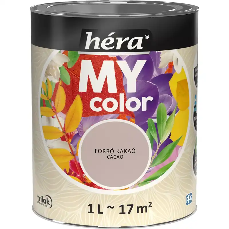 Héra My Color matt beltéri falfesték forró kakaó színű 1l Prémium