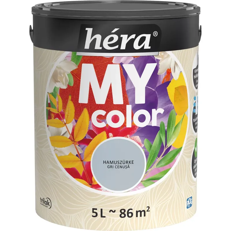 Héra My Color matt beltéri falfesték hamuszürke színű 5l Expressz kézbesítés