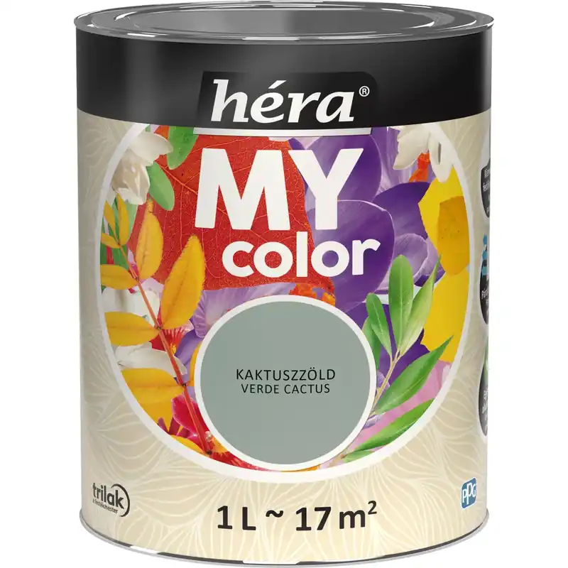Legjobb ár Héra My Color matt beltéri falfesték kaktuszzöld színű 1l