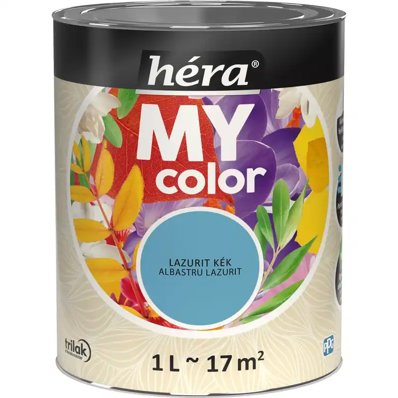 Héra My Color matt beltéri falfesték lazurit kék színű 1l Outlet