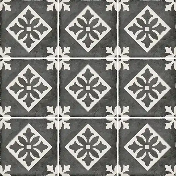 Equipe ART NOUVEAU 20X20 ART NOUVEAU PADUA BLACK 20X20 Matt Bestseller
