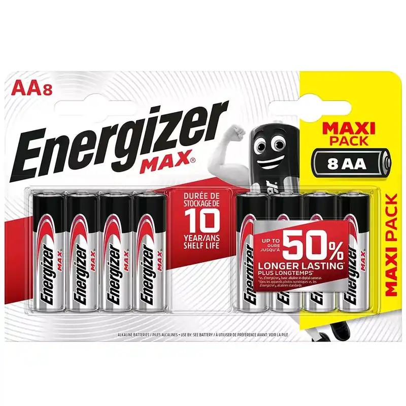 Energizer Max Alkáli Ceruza Elem AA B8 Korlátozott ajánlat