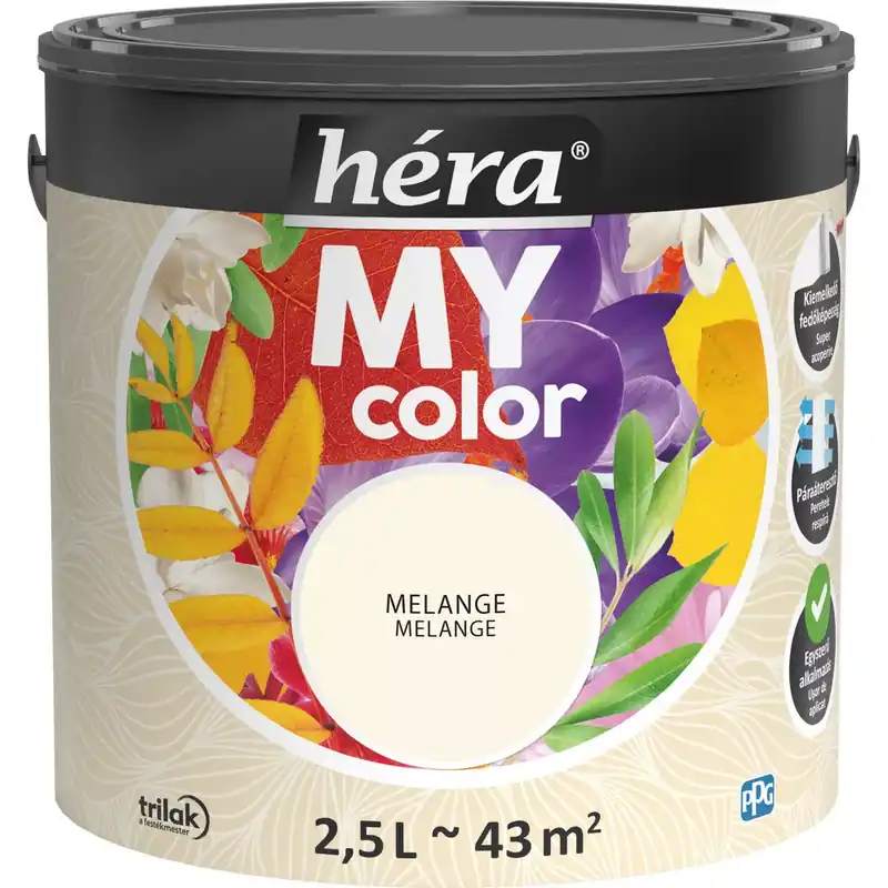 Héra My Color matt beltéri falfesték melange színű 2,5l Akció