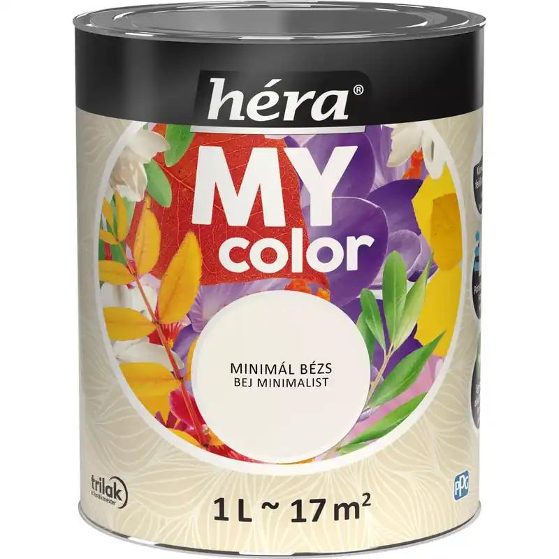 Héra My Color matt beltéri falfesték minimál bézs színű 1l Kedvezmény