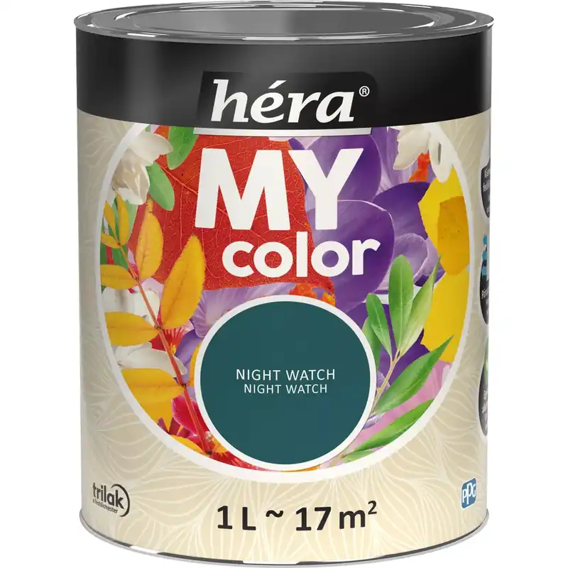 Héra My Color matt beltéri falfesték night watch színű 1l Szezonális akció