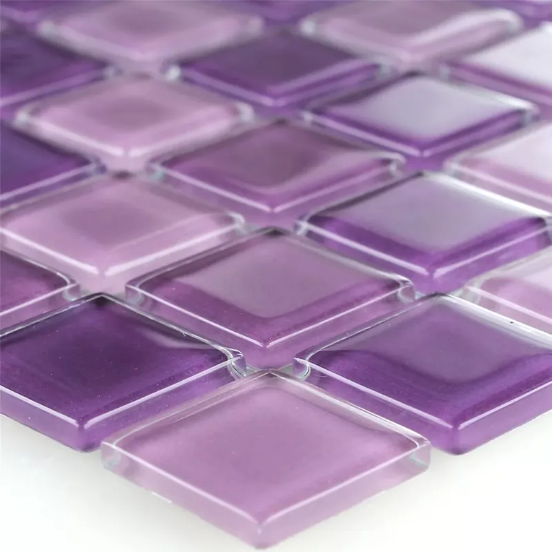 Akció Üvegmozaik Csempék Lila Mix 25x25x4mm
