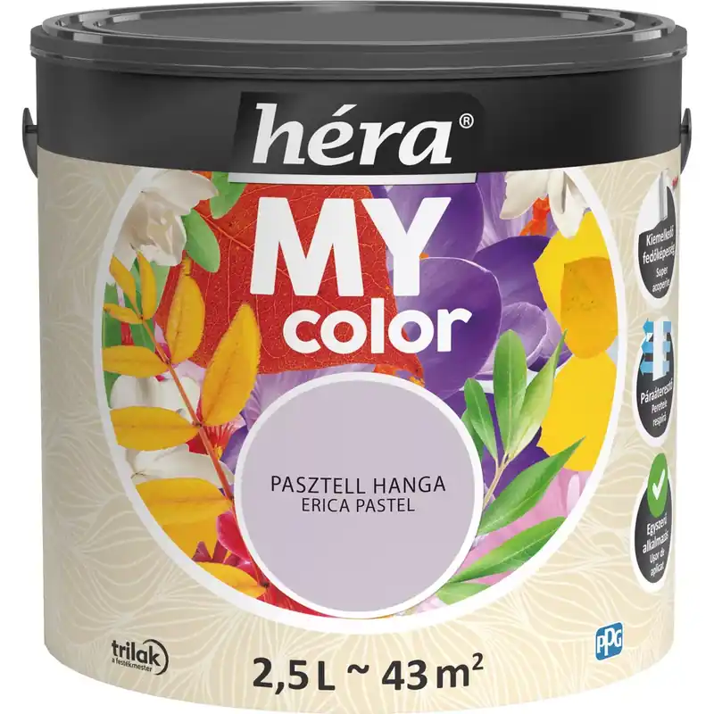 Vásárlói kedvenc Héra My Color matt beltéri falfesték pasztell hanga színű 2,5l