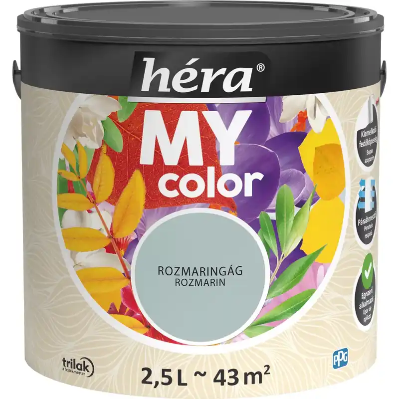 Legkelendőbb Héra My Color matt beltéri falfesték rozmaringág színű 2,5l