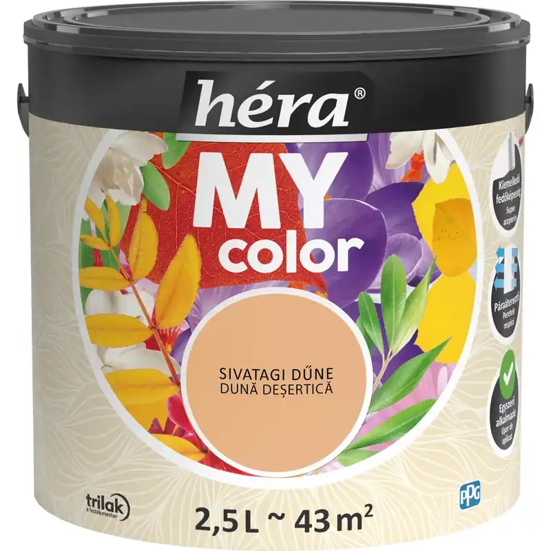 Héra My Color matt beltéri falfesték sivatagi dűne színű 2,5l Azonnal elérhető