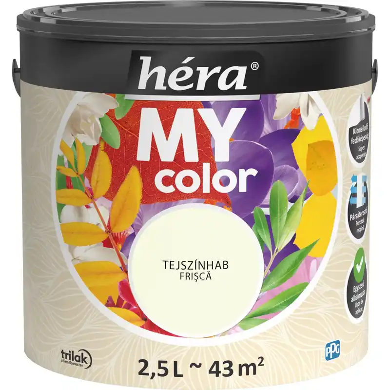 Héra My Color matt beltéri falfesték tejszínhab színű 5l Nézd meg most