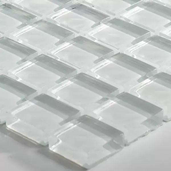 Üvegmozaik Csempék Uni 23x23x8mm Fehér Legnépszerűbb
