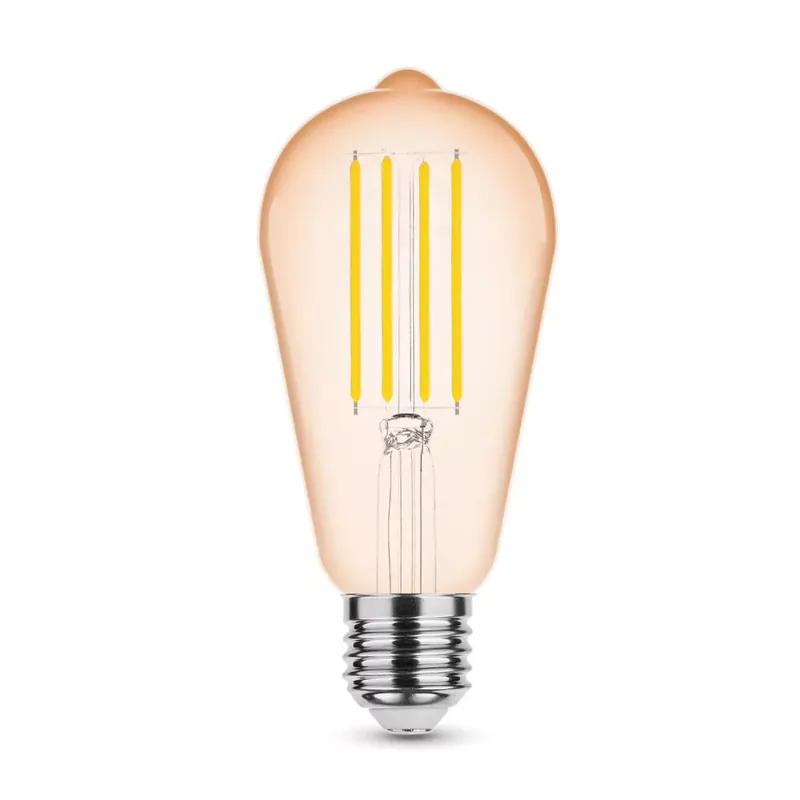 Végkiárusítás Modee LED Izzó Filament Amber ST64 4W E27 320° 1800K (360 lumen)