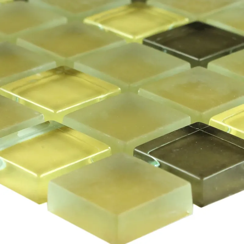 Üvegmozaik Csempék Yellow 23x23x8mm Outlet