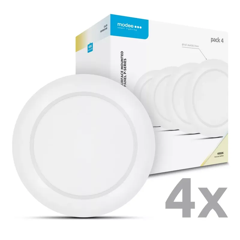 Modee LED Panel Kerek - Felszerelhető P-series 12W 4000K (1320 lumen) P4 ERP Olcsóbb