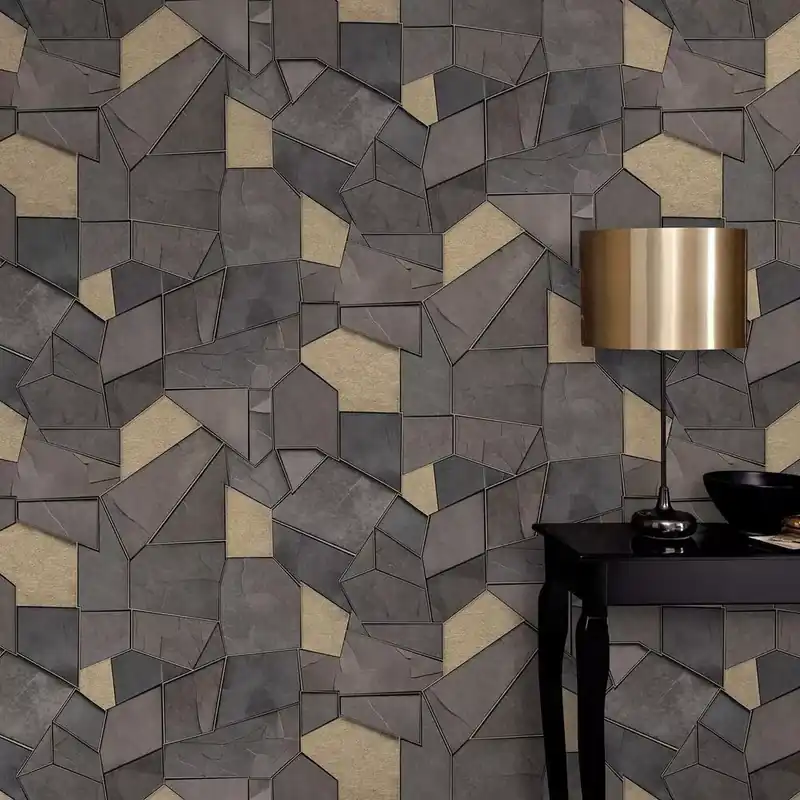 Gyors szállítás Kő mintás barna színárnyalatú vlies tapéta ELLE DECOR 4 / ERISMANN 10445-37