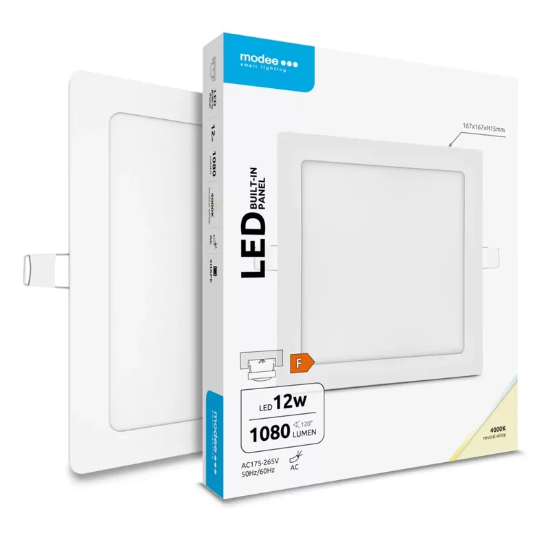 Különleges ajánlat Modee LED Panel Négyzet - Beépíthető A2-series 12W 4000K (1080 lumen) ERP